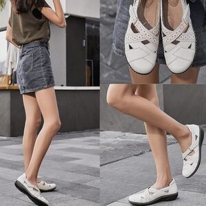 🤍 Irrefour Women's Classic Genuine Leather Casual Loafer Cute Slip-On